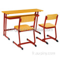 Bonne vente chaise de classe confortable pour 2 personnes